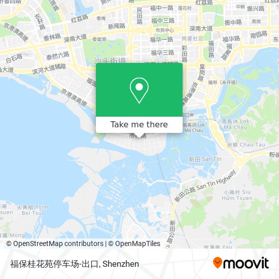 福保桂花苑停车场-出口 map