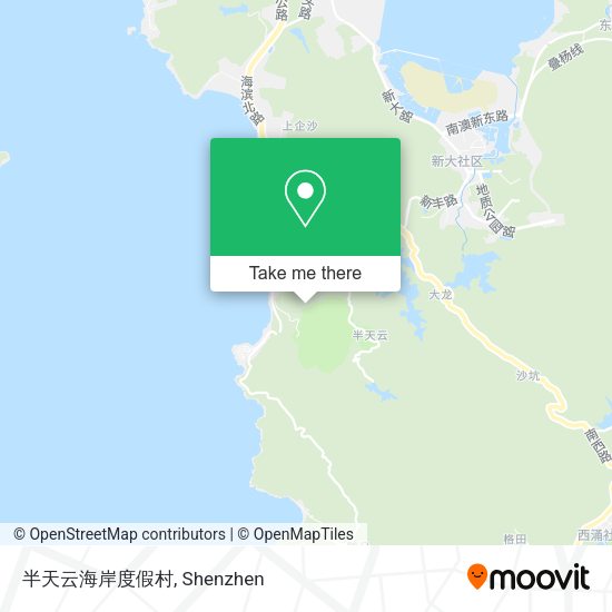 半天云海岸度假村 map