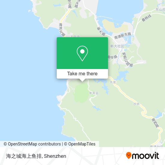 海之城海上鱼排 map