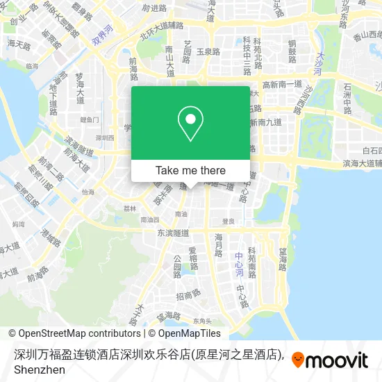 深圳万福盈连锁酒店深圳欢乐谷店(原星河之星酒店) map