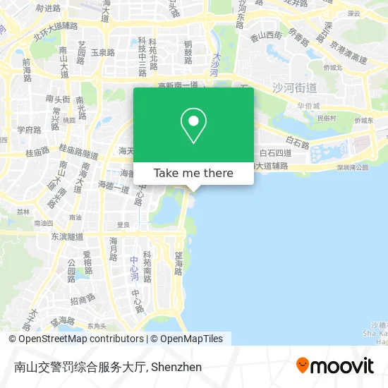 南山交警罚综合服务大厅 map