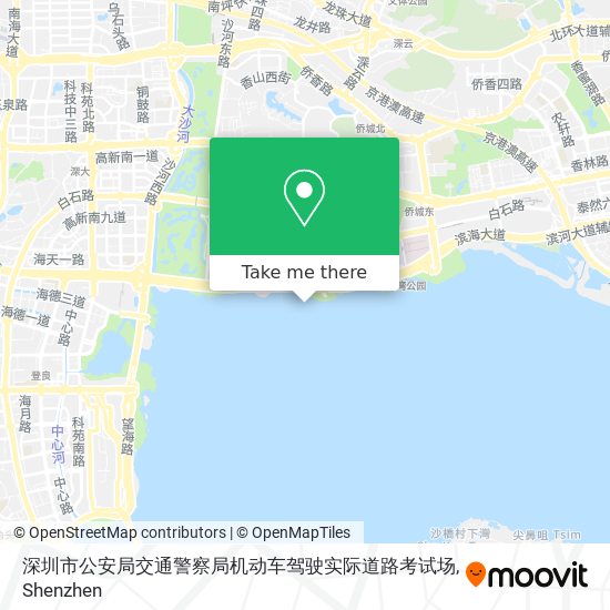 深圳市公安局交通警察局机动车驾驶实际道路考试场 map