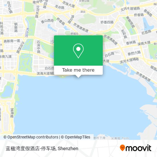 蓝楹湾度假酒店-停车场 map