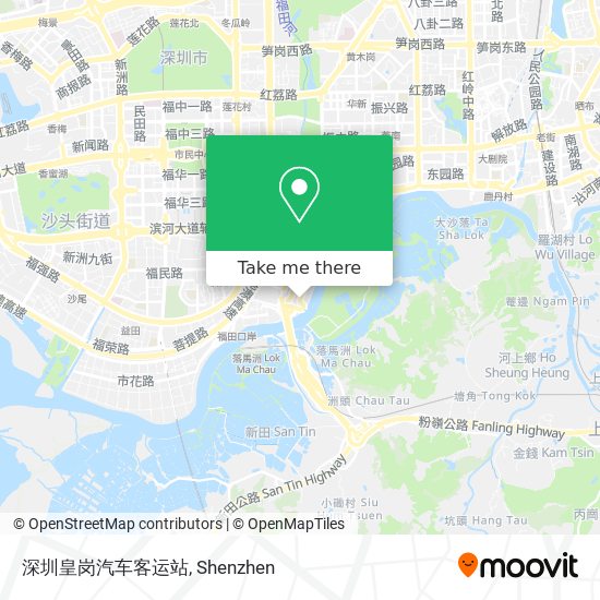 深圳皇岗汽车客运站 map