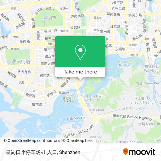 皇岗口岸停车场-出入口 map