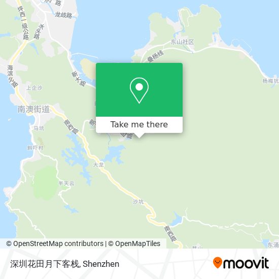 深圳花田月下客栈 map