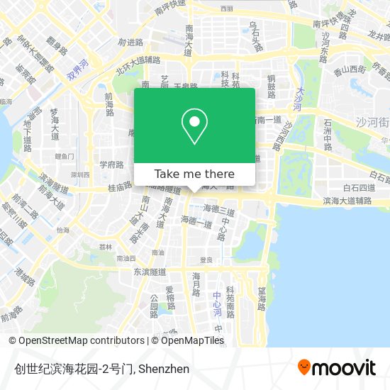 创世纪滨海花园-2号门 map