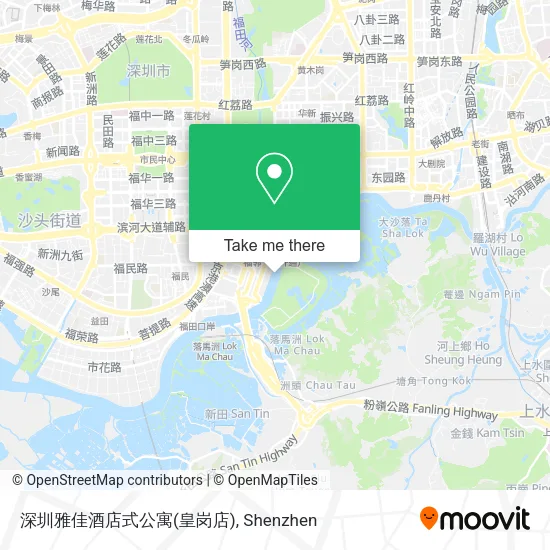 深圳雅佳酒店式公寓(皇岗店) map