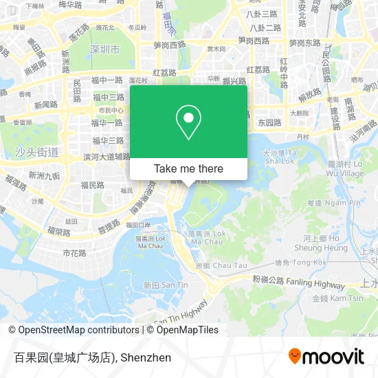 百果园(皇城广场店) map