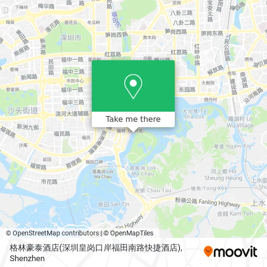 格林豪泰酒店(深圳皇岗口岸福田南路快捷酒店) map