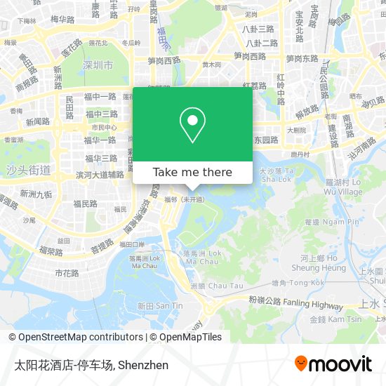 太阳花酒店-停车场 map