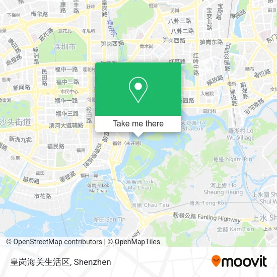 皇岗海关生活区 map