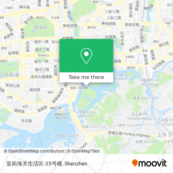 皇岗海关生活区-25号楼 map
