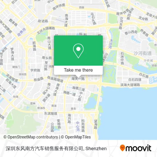 深圳东风南方汽车销售服务有限公司 map