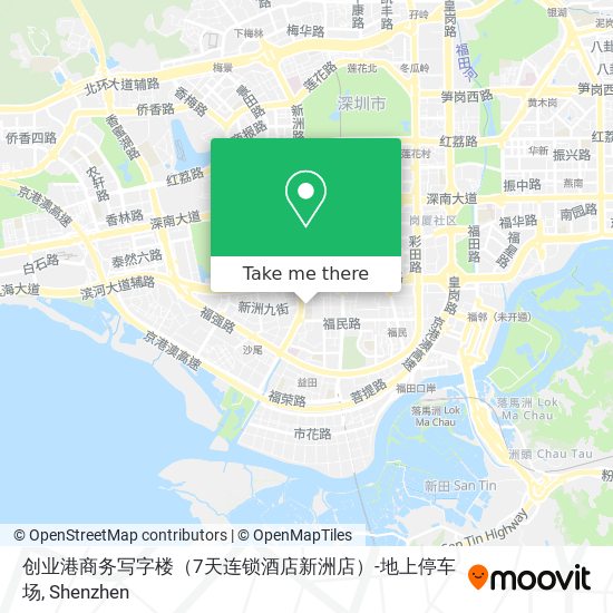 创业港商务写字楼（7天连锁酒店新洲店）-地上停车场 map