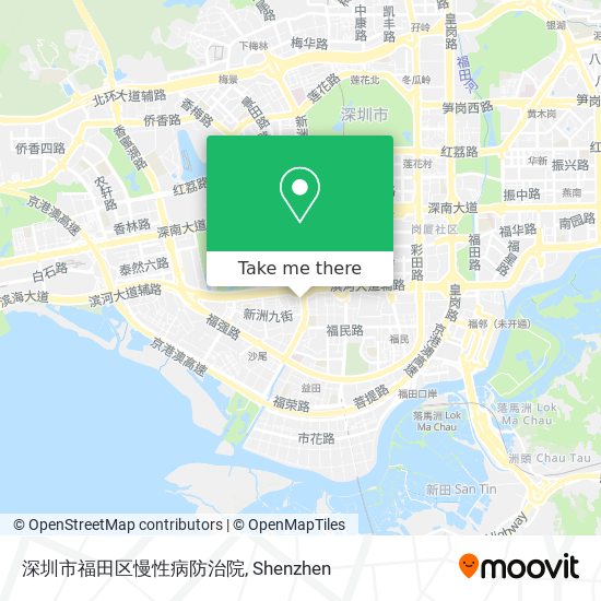 深圳市福田区慢性病防治院 map