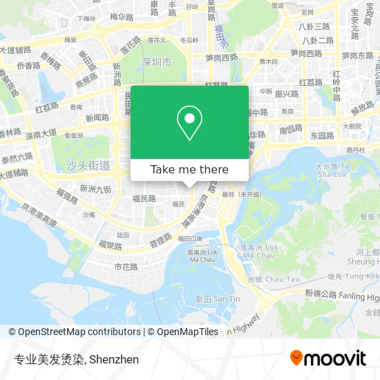 专业美发烫染 map