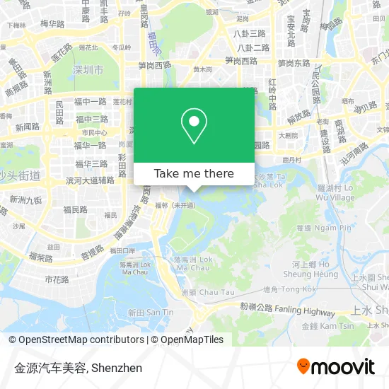 金源汽车美容 map