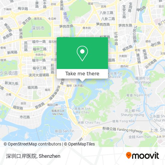 深圳口岸医院 map