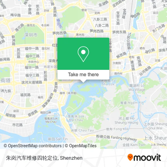 朱岗汽车维修四轮定位 map