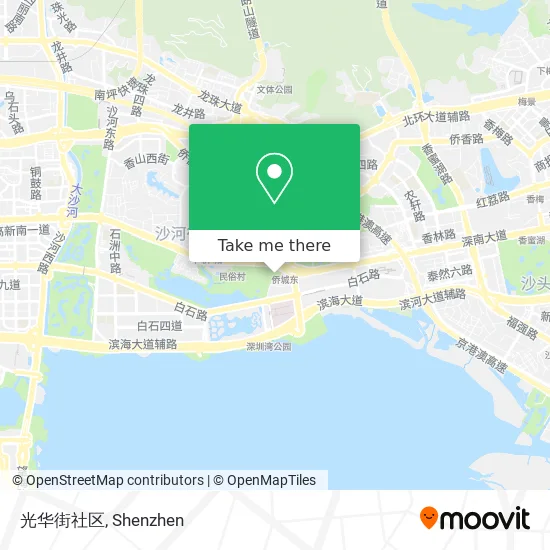 光华街社区 map