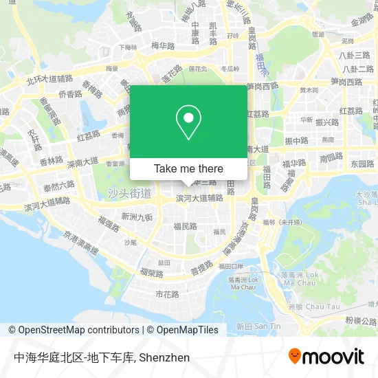 中海华庭北区-地下车库 map