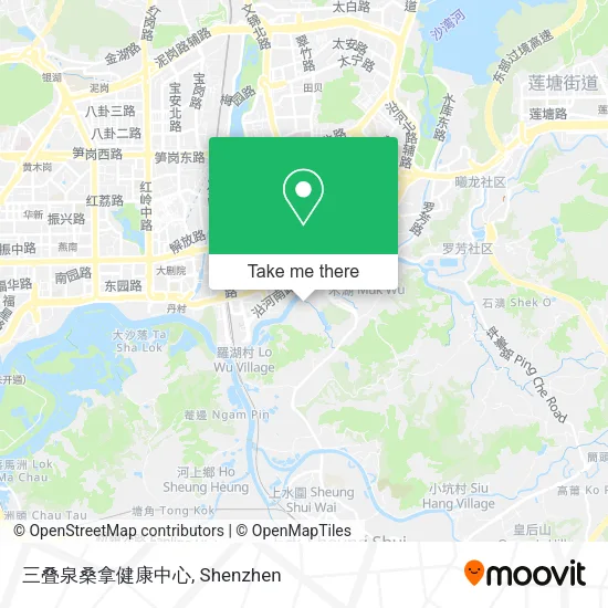 三叠泉桑拿健康中心 map