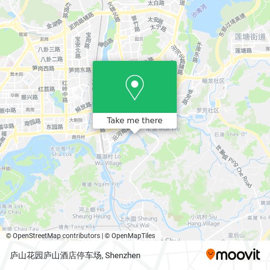 庐山花园庐山酒店停车场 map