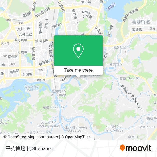 平英博超市 map