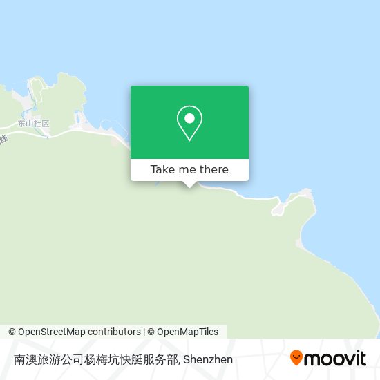 南澳旅游公司杨梅坑快艇服务部 map