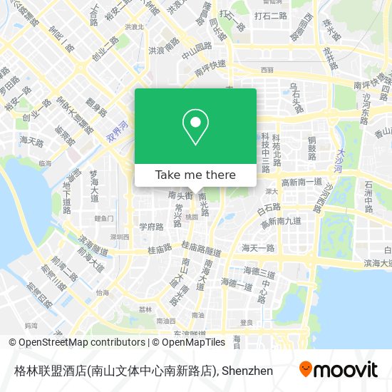 格林联盟酒店(南山文体中心南新路店) map