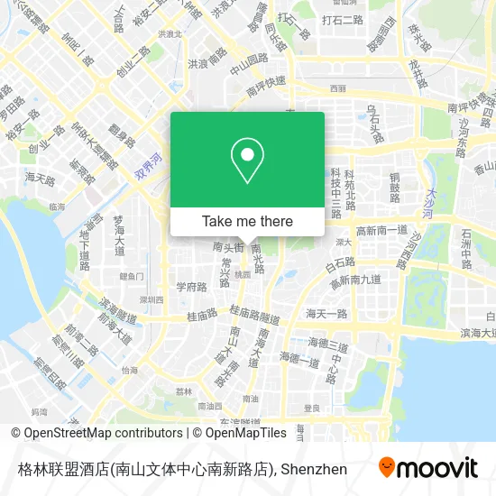 格林联盟酒店(南山文体中心南新路店) map