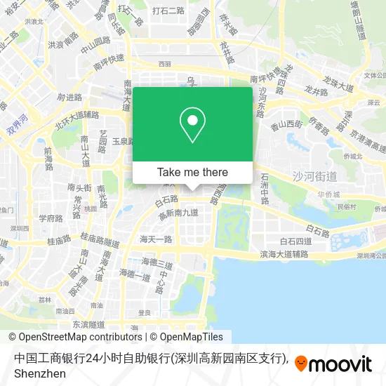 中国工商银行24小时自助银行(深圳高新园南区支行) map