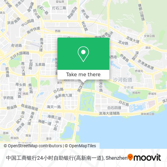 中国工商银行24小时自助银行(高新南一道) map