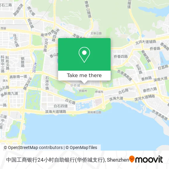 中国工商银行24小时自助银行(华侨城支行) map