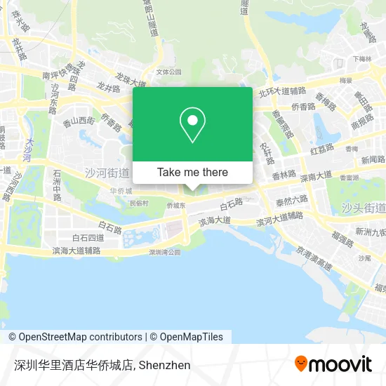 深圳华里酒店华侨城店 map