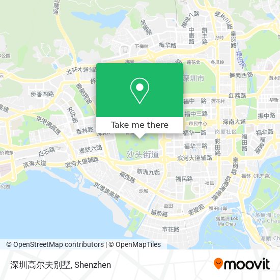 深圳高尔夫别墅 map