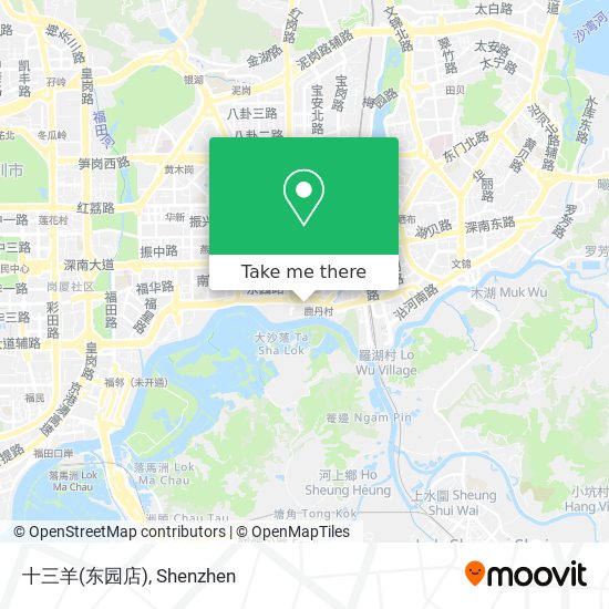 十三羊(东园店) map
