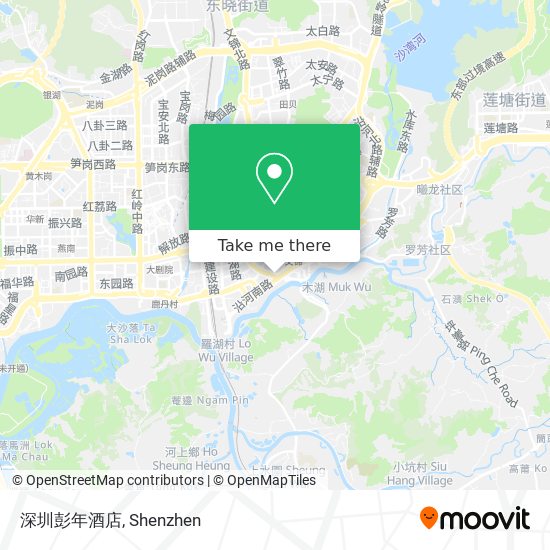 深圳彭年酒店 map