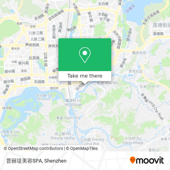 普丽堤美容SPA map