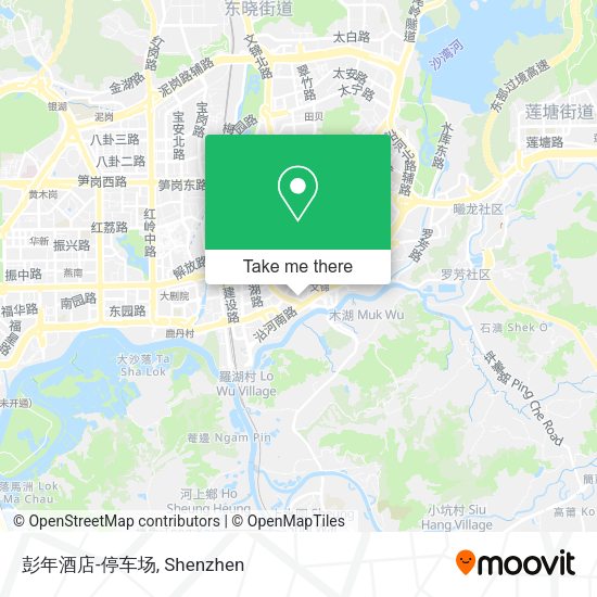 彭年酒店-停车场 map