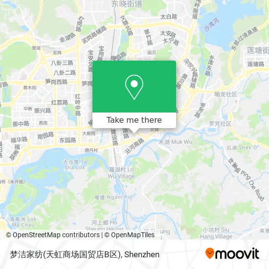 梦洁家纺(天虹商场国贸店B区) map