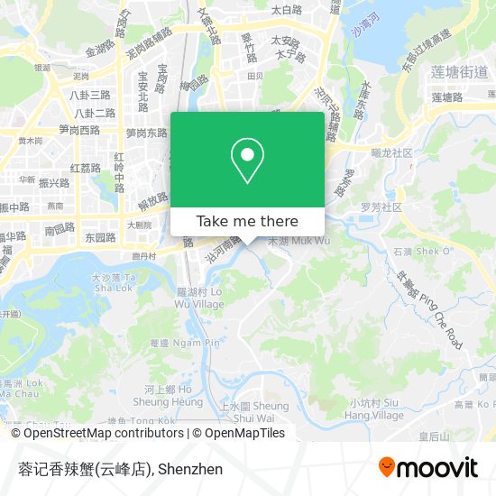 蓉记香辣蟹(云峰店) map