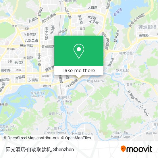 阳光酒店-自动取款机 map