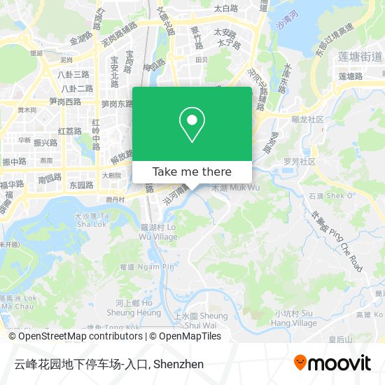 云峰花园地下停车场-入口 map