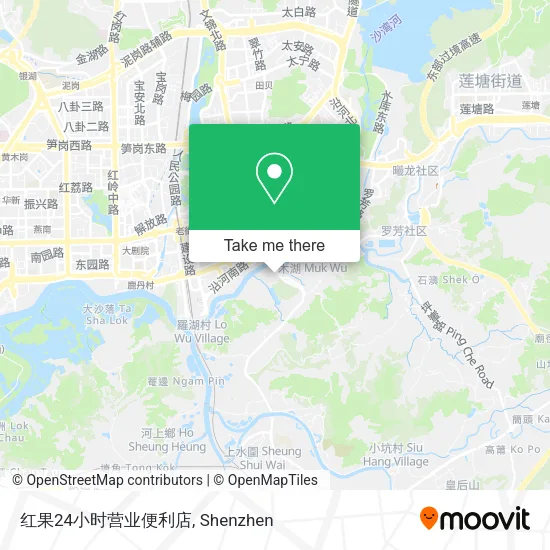 红果24小时营业便利店 map