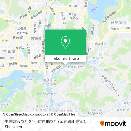中国建设银行24小时自助银行(金色都汇东南) map