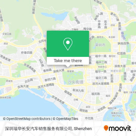 深圳瑞华长安汽车销售服务有限公司 map