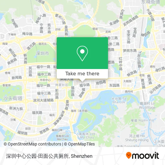 深圳中心公园-田面公共厕所 map