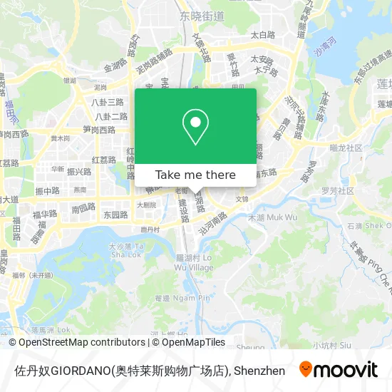 佐丹奴GIORDANO(奥特莱斯购物广场店) map